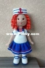 Suprema Artesanatos - Simone Padilha  -  Sailor Doll  - Portuguese