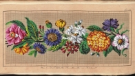 Berlin Woolwork - H.F. Müller B34 Floral Border SAGA