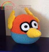 Space Blue Angry Bird  by Teresa Alvarez