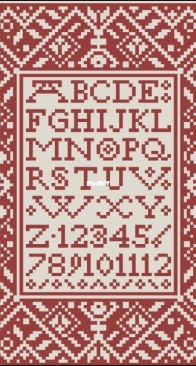 Modern Folk Embroidery - A Winter Alphabet XSD+PCS