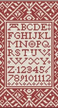 Modern Folk Embroidery - A Winter Alphabet XSD+PCS