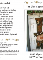 The Olde Country Cupboard-N°400- Wynter Snowman