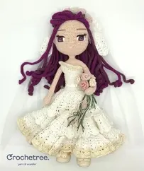 To Crochetree - Ticiana Larocca and Adriana Dull - Lila Crochet Doll