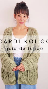 Chinita Crochet - Nadine Geoffroy - Cardi Koi CC - Spanish