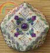 The Victoria Sampler - Spring Biscornu