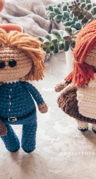Polly Toys Crochet - Dasha Lobacheva - Keyring First Graders