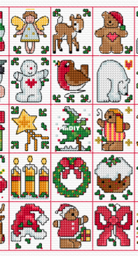 25 Christmas Tag Motifs by Lesley Teare