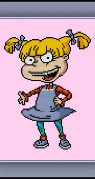 Cross Stitch Quest - Rugrats - Angelica - free