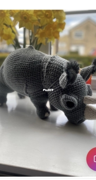 AH Crochet - Hannah Dalby Bassett - Rigby the Rhino