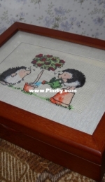 Embroidered box