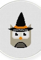 Daily Cross Stitch - Witchy Owl