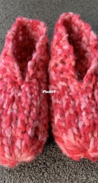 Michele Mason - Super Chunky Crocheted House Slippers - Free