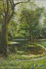 EstE 013 Lake in a Chestnut Park