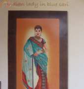 Lanarte PN-0145757 Indian Lady in Blue Sari