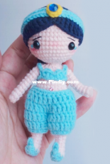 Hua Kai Yi Duo Xiao Mao Qiu - Qiuer Handmade - Princess Collection - Jasmine - Chinese