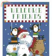 Dimensions - Mini Banners 8821 Santa & Friends XSD