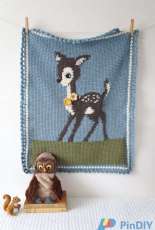 Hello Little Doolally - Amy - Hello Deer Baby Blanket