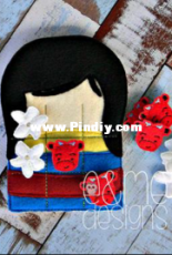 E and Me Designs - ITH Dragon Princess Tic Tac Toe Game