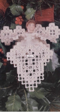 Cross N Patch 110 - 1996 Angel by Emie Bishop - Hardanger