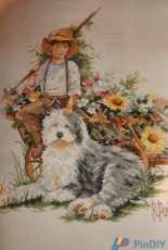 Niño con  perro. Lanarte.