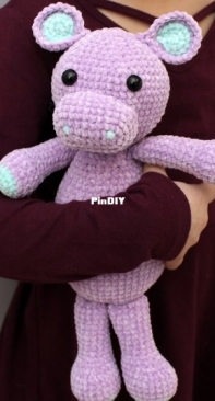Loops and Love - Amanda Molloy  - Hippo Amigurumi