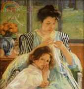 Golden Kite 789 Young Mother Sewing