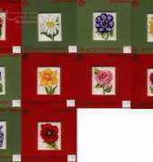 Permin Just Flowers 01-3000, 3001, 3002, 3003, 3004, 3005, 3006, 3007, 3008 3009