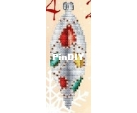 Icicle with stones Madarinks Designs  Nadezhda Grigorieva / Grigoryeva Надежда Григорьева