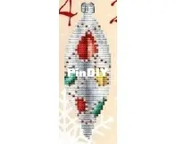 Icicle with stones Madarinks Designs  Nadezhda Grigorieva / Grigoryeva Надежда Григорьева