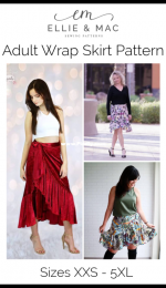 Ellie and Mac - Adult Wrap Skirt - XXS-5XL