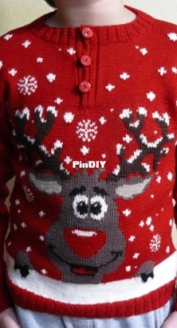Winter deer sweater