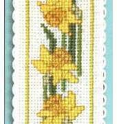Textile Heritage Daffodils Bookmark
