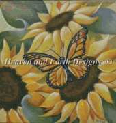 HAEWW 104 Butterfly and Sunflower by Wendy Wolf