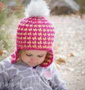 Playin Hooky Design - Liz McQueen - Houndstooth Beanie + (Reversible) Kids