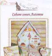 Un chat dans laiguille Ref.542 Cabane coeurs automne