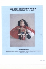 Crochet Crafts by Helga - Helga Kraft - PCC01 - Wonderwoman