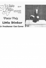 Annies Attic  63-4 - Pottie Pals - Little Stinker Air Freshener Can Cover