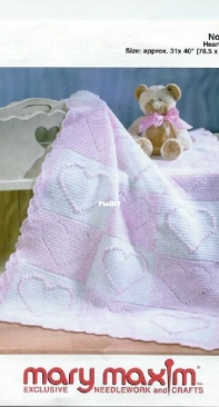 Mary Maxim - 5947N - Hearts Blanket