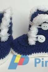 Kittys Kreations Boutique - Katerina Cohee - 3-6 Months Fuzzy Trim Winter Boots - Free