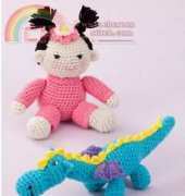 Yarnspirations - Michele Wilcox - Gracie and her Dragon