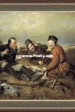 Art-goblen - Hunters - Perov