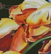I love cross stitch BOC-005 Dancing Red-Tulips