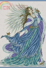 Christmas Angel by Joan Elliott from Cross Stitch Collection 215