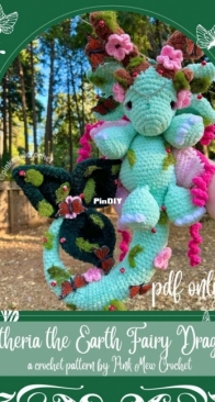 Pink Meow Crochet - Adrien Blake - Etheria the Earth Fairy Dragon