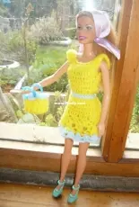 Maguinda Bolsón - Katia dress and bag set for dolls