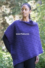 Cascade Yarns - Deep Purple Poncho by Shannon Dunbabin - Free