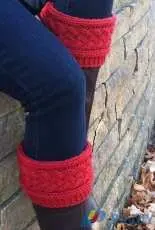Darn Knit Anyway-Twisted Cable Boot Cuff & Headband by Carrolldj-Free