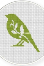 Daily Cross Stitch - Bird Foliage