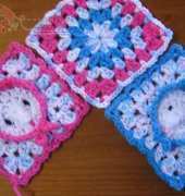 Crochetroo Designs - Bonnet Baby Square 2007