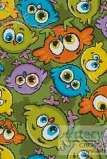 Artecy - Cartoon Birds Cushion 2 - Tereena Clarke.